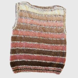 Vintage 70’s80’s Women’s Liz Claiborne Multicolor Knit Sweater Vest